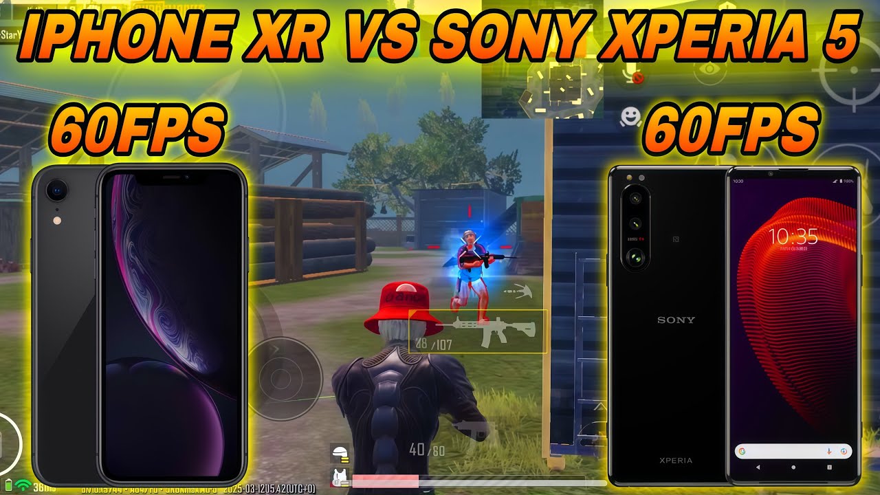 IPHONE XR VS SONY XPERIA 5 | 60FPS VS 60FPS | 1V1 TDM PUBG/ BGMI TEST 2025 | AmarStar Gaming