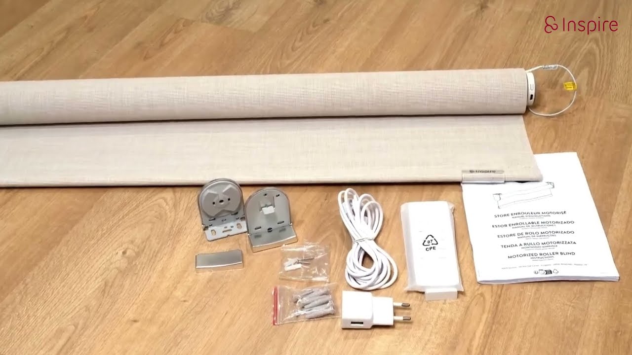 INSTALACIÓN ENROLLABLE INSPIRE POLARIS MOTORIZADO BATERÍA USB-C