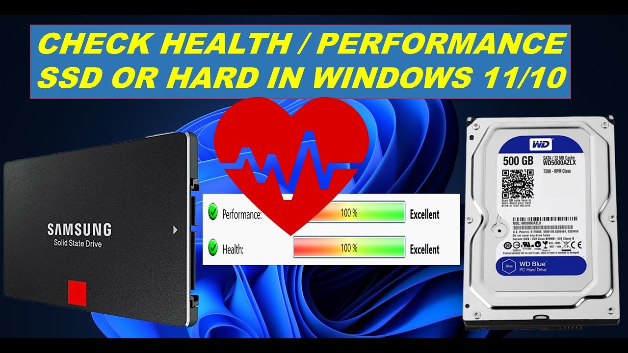 How To Check Health and Performance of SSD / Hard Drive in Windows 11/10/8