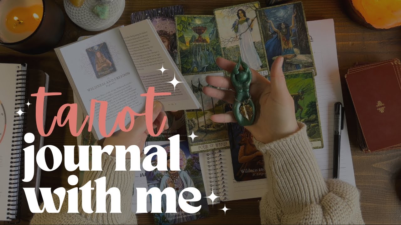 Pulling Some Cards for the Libra full moon 🌕 Tarot Journal With Me in My Writual Planner