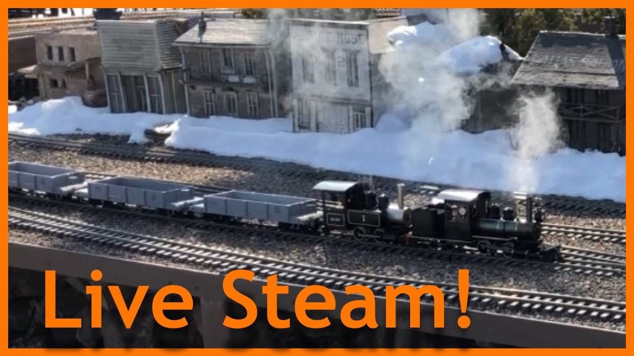 LIVE STEAM TRAIN! ON GARDEN RAILWAY! Colorado Railroad Museum