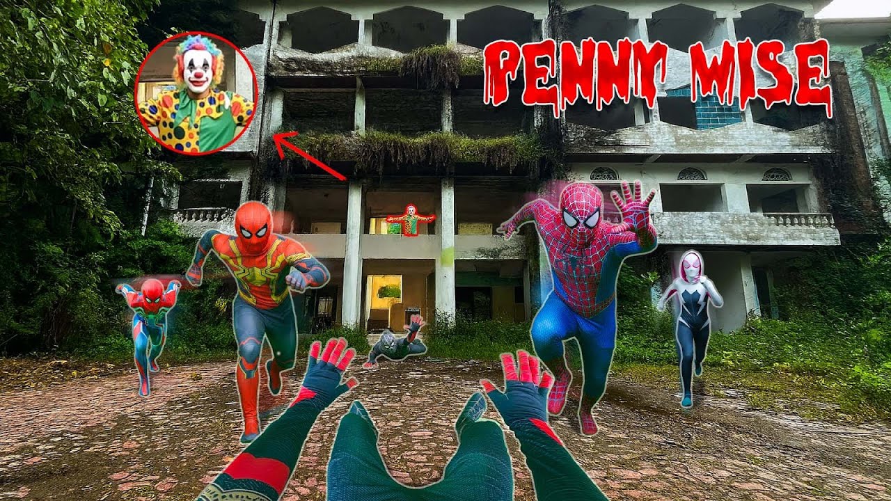 5 Spider-Man Ambushed by Pennywise Outside the Abandoned Building (Action POV)