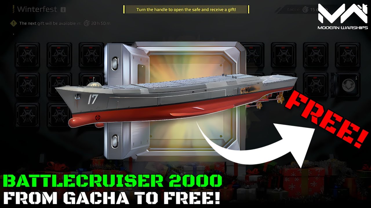 USS Battlecruiser 2000 Now FREE from Wintersfest Event! | Modern Warships