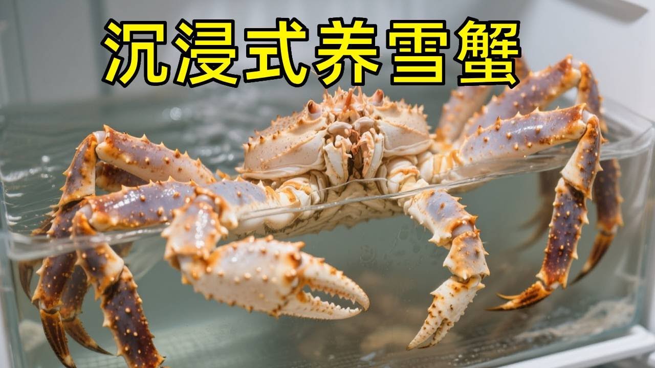 沉浸式养雪蟹，用冰箱饲养菜市场买的雪蟹，究竟能不能成功？快来跟随天哥一起解锁新物种吧！【天野侠】