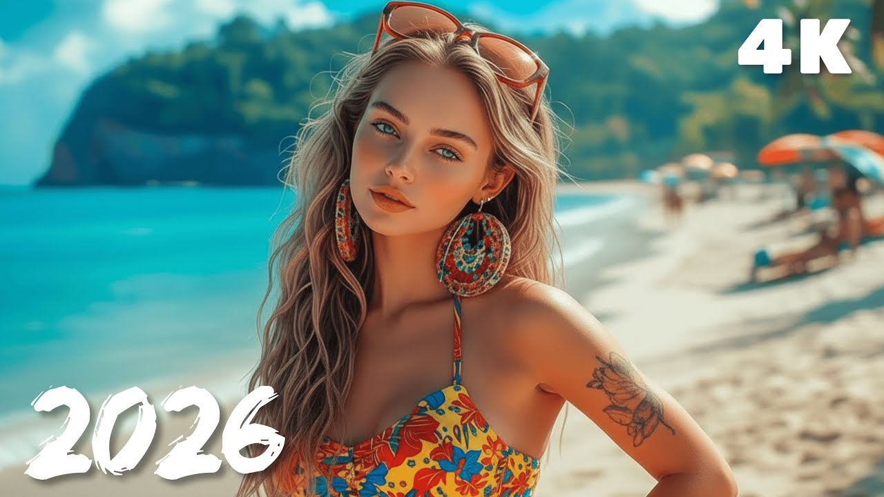Ocean Drift Serenity 🍃 Relaxing Deep House 4K UHD 2026 | Blue Shore Beats