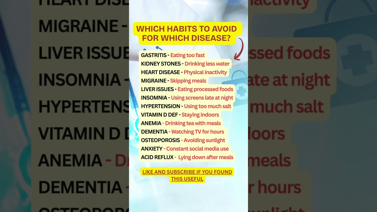 ⚠️ Habits That Make Common Health Problems Worst After 60