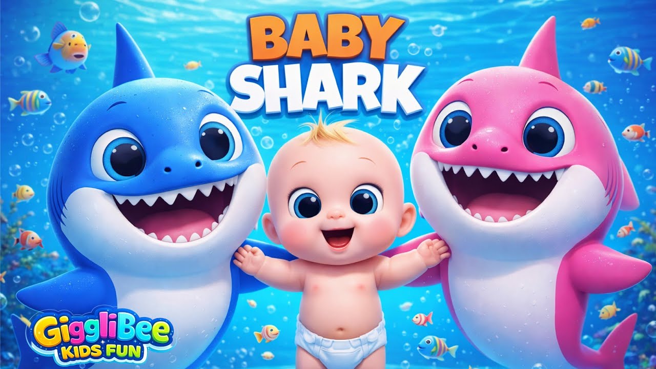 Baby Shark Doo Doo Doo 🦈 | Baby Shark Song for Kids | Nursery Rhymes