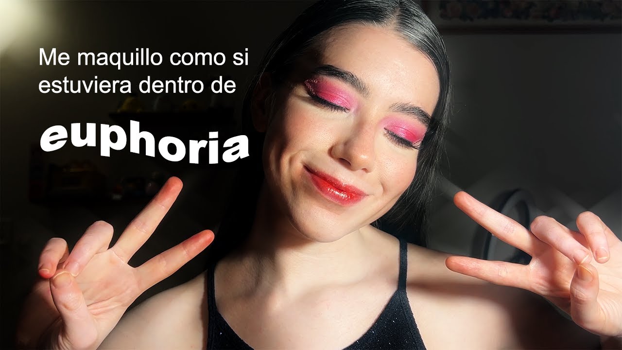 Maquillándome como si estuviera en euphoria.