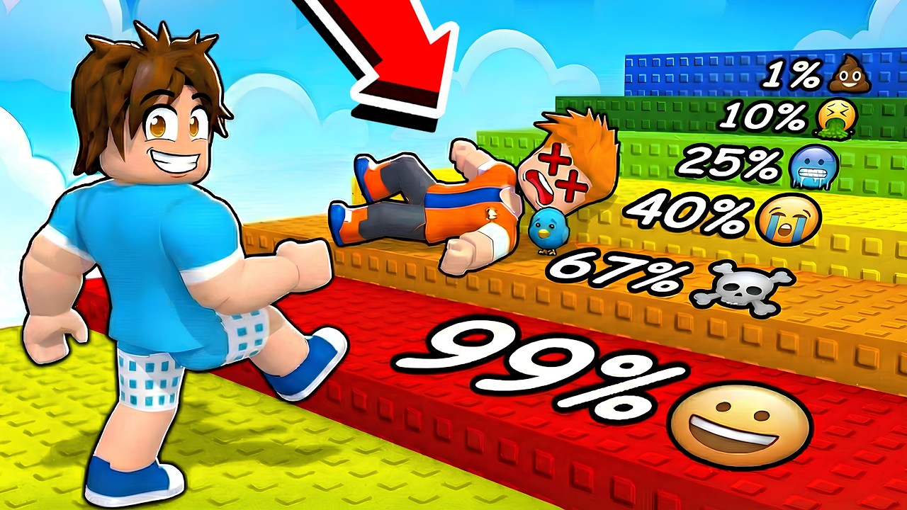 A CADA PASSO EU FICO MAIS PERTO DA MORTE ATÉ 99999% NO ROBLOX!! 💀