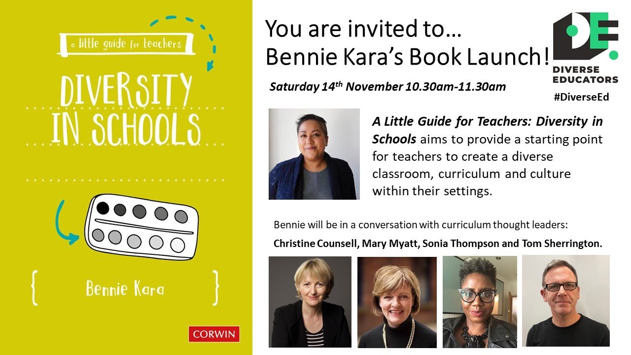 Diversity in Schools - Bennie Kara - Book Launch