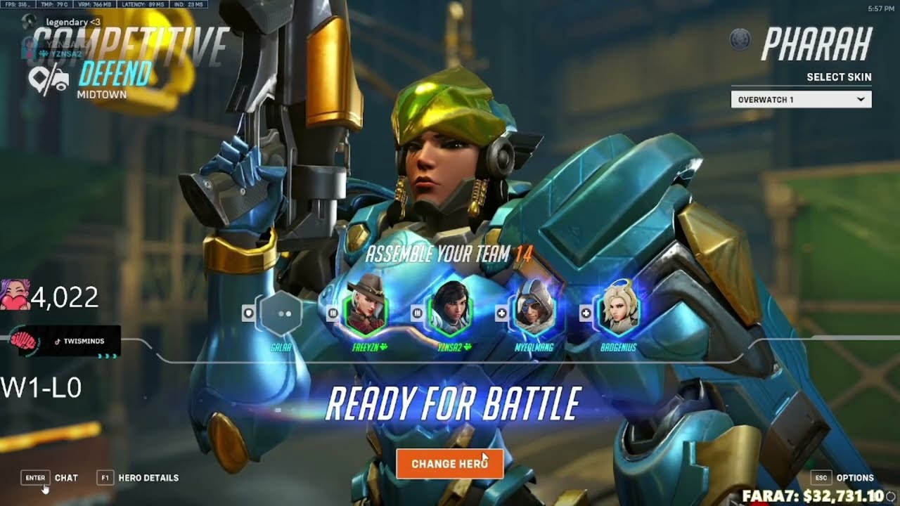 YZNSA PHARAH CARRY & POTG W/ LEGENDARY KSAA & SLAY