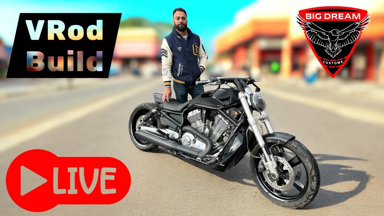 Big Dream Customs with VRod Muscle Build is live! Day 02