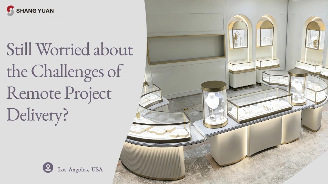 Jewelry Display Cabinet: Zero-Deviation Pre-Installation | Streamlined On-Site Setup
