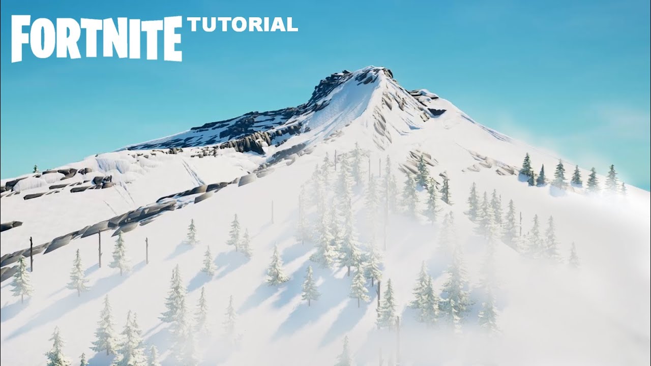 realistic snow mountain tutoial (10 tips) [fortnite creative]