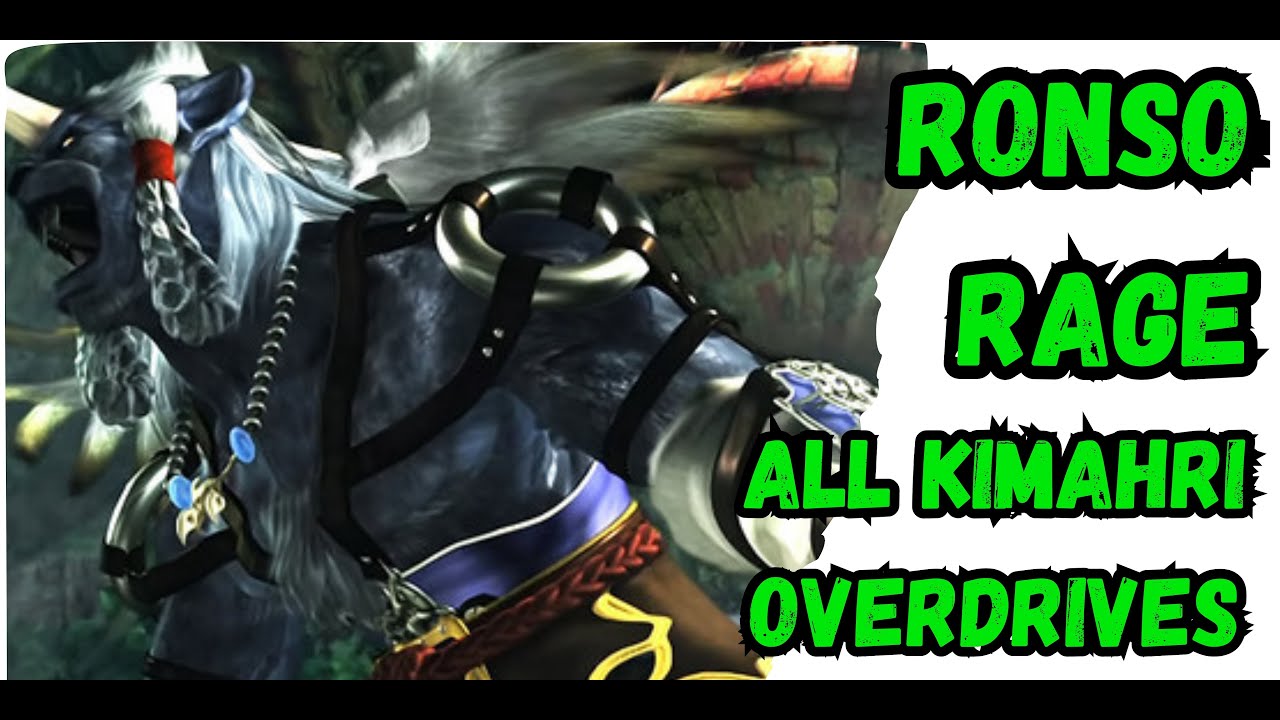 All Kimahri's Overdrives | Ronso Rage | Learning Trophy | Final Fantasy X Remastered