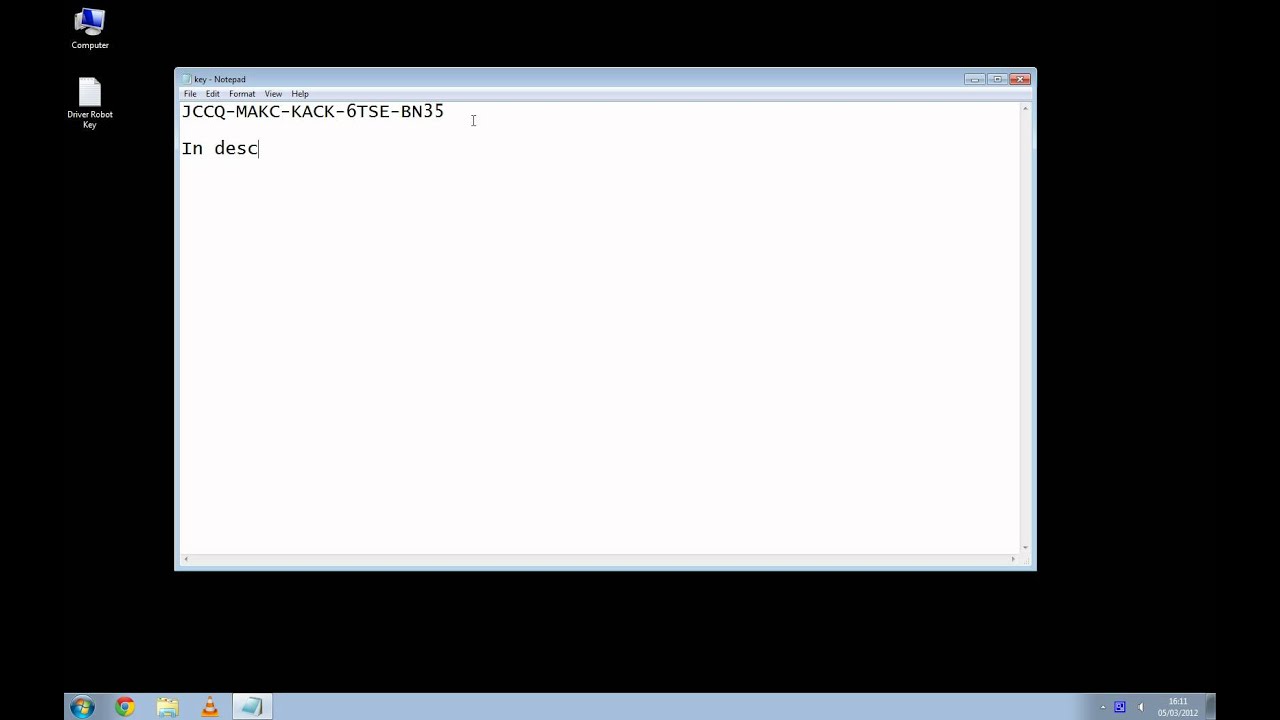 Free Driver Robot Key