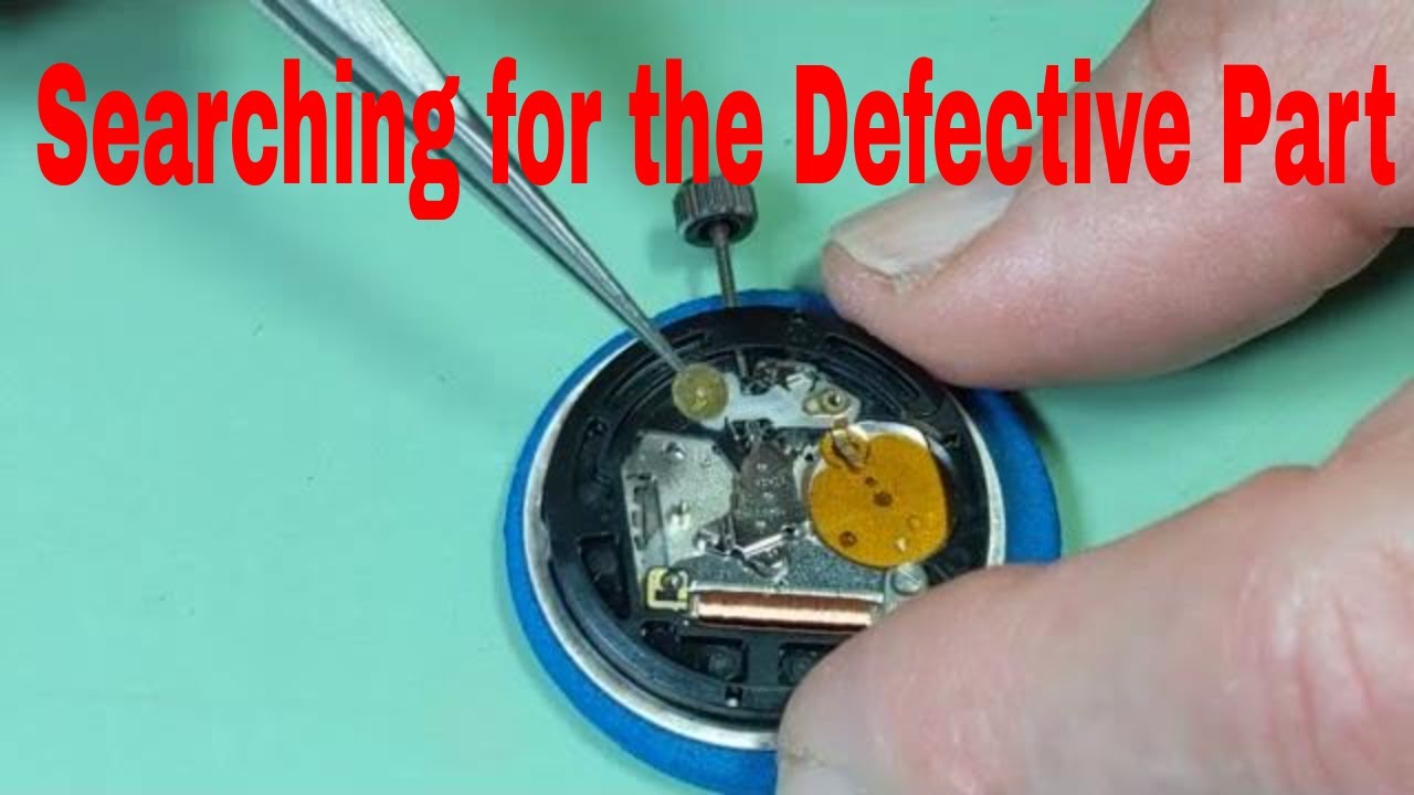How to Find Defective Part in a Harley Ronda 515 Watch Movement With Not Moving Hands PART I