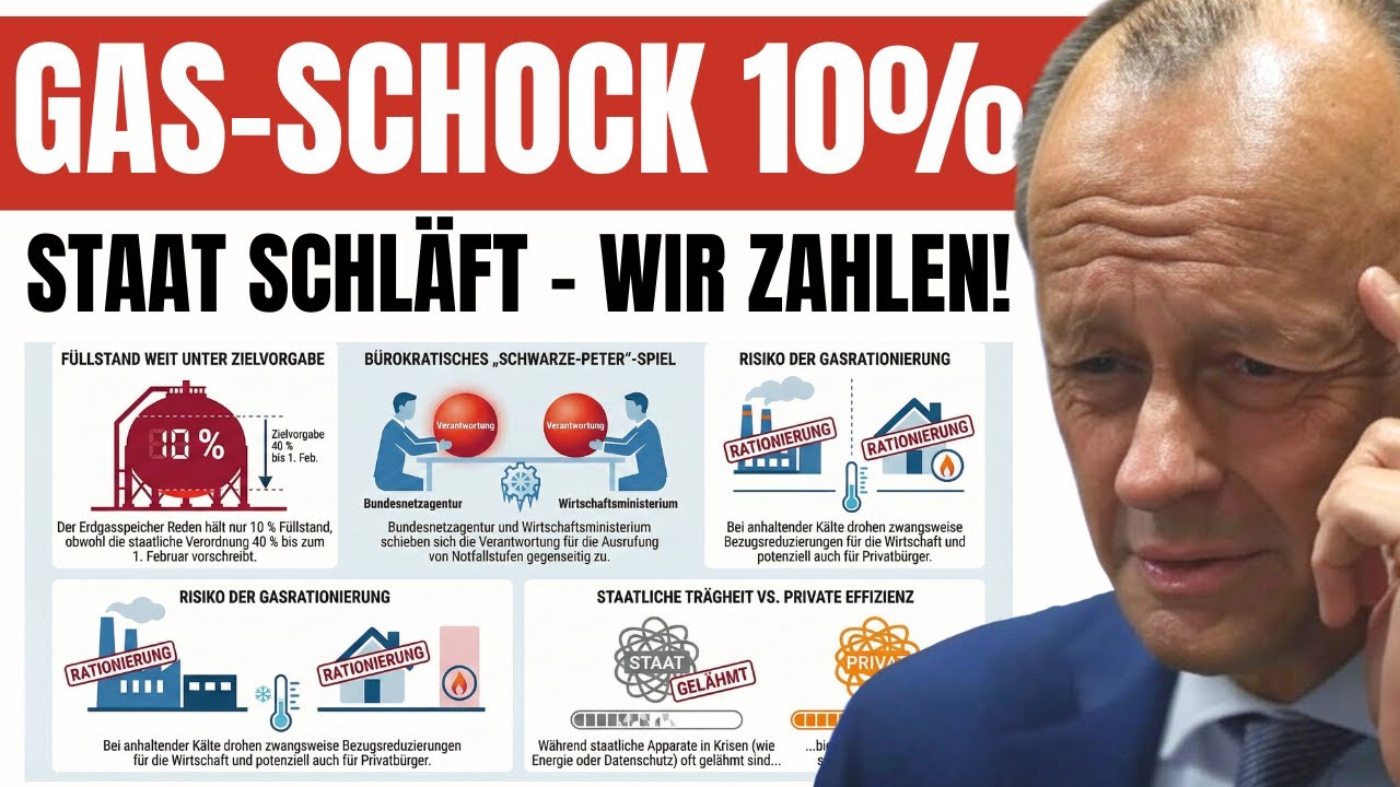 🚨 Bundesregierung lässt Gasspeicher leer laufen – droht jetzt die Rationierung?