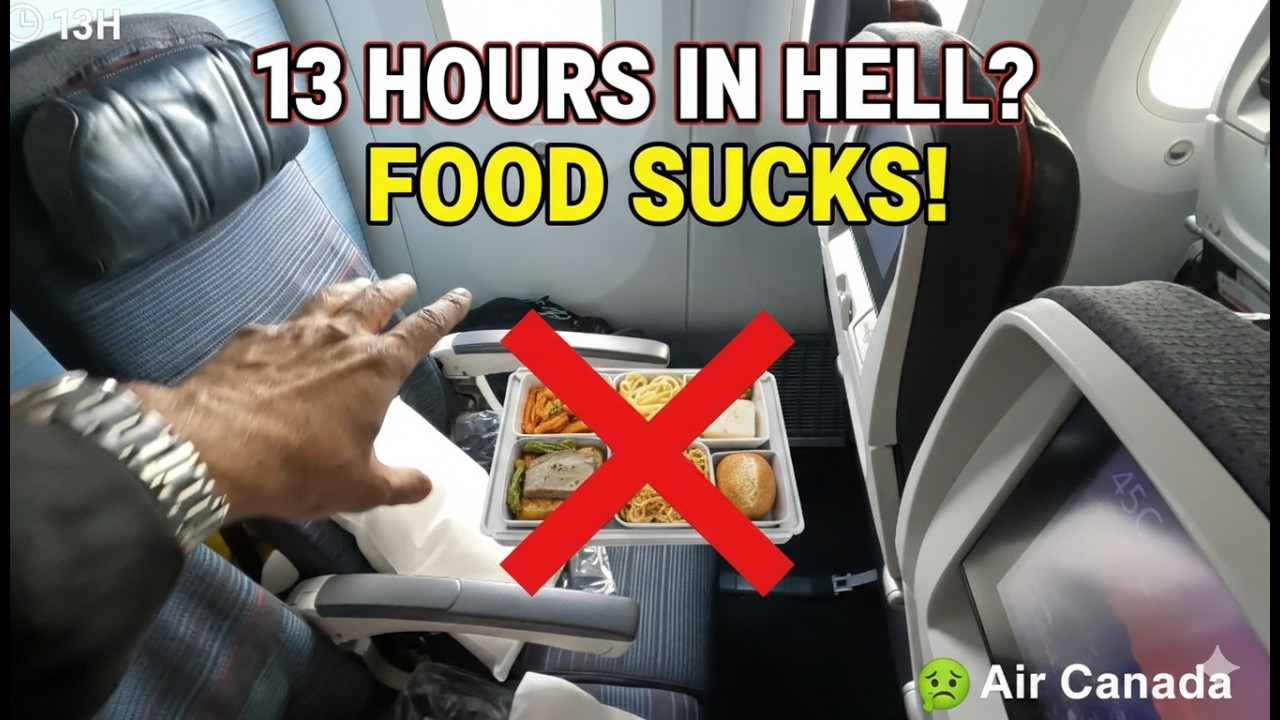 13 HOURS IN HELL? Air Canada Economy Class Food Sucks! (YYZ-NRT flight Review)