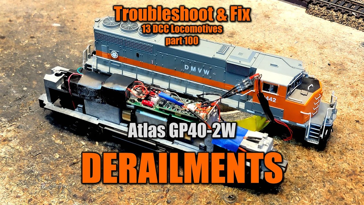 Проблема схода с рельсов локомотива Atlas GP40-2W решена 1