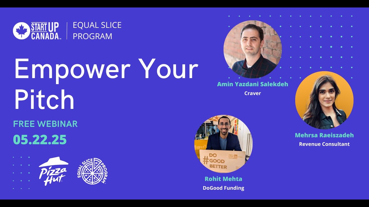 Startup Canada Equal Slice 2025 | Webinar | Empower Your Pitch