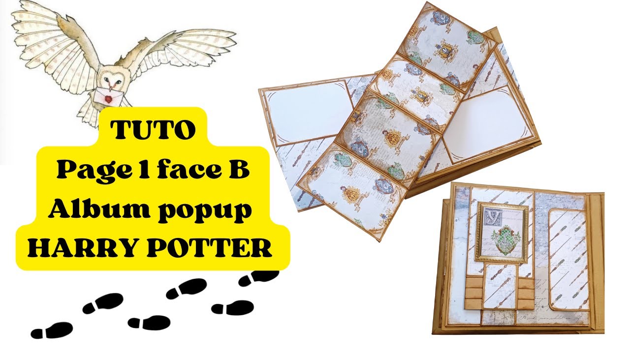 Page 1 face B  album popup HARRY POTTER #creative #harrypotter #scrapbooking #scrapbook #albumpopup