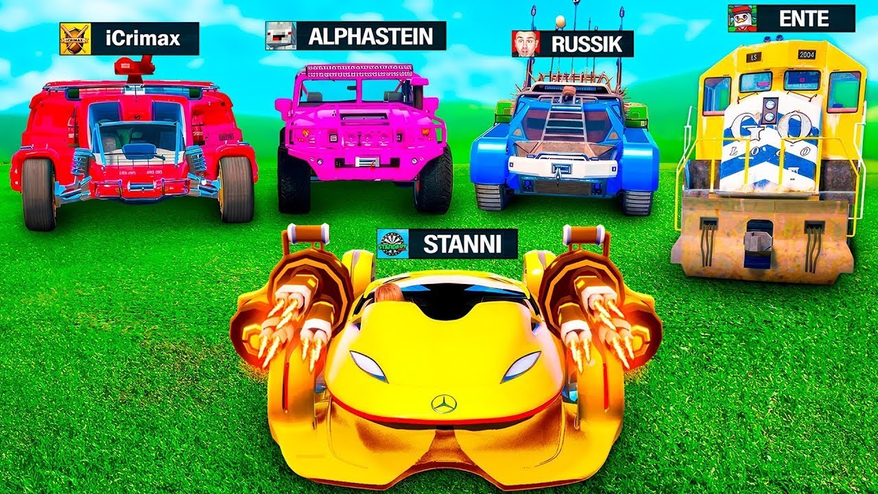 4 YOUTUBER mit ZUFÄLLIGEN OP AUTOS JAGEN in GTA 5!