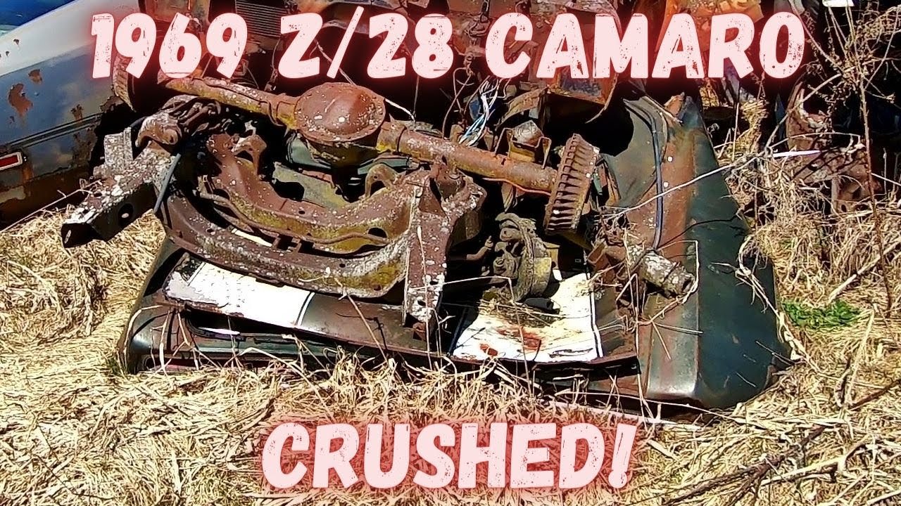 CRUSHED 1969 Z/28 Camaro and more!  Ultimate Muscle Car Yard Part 3