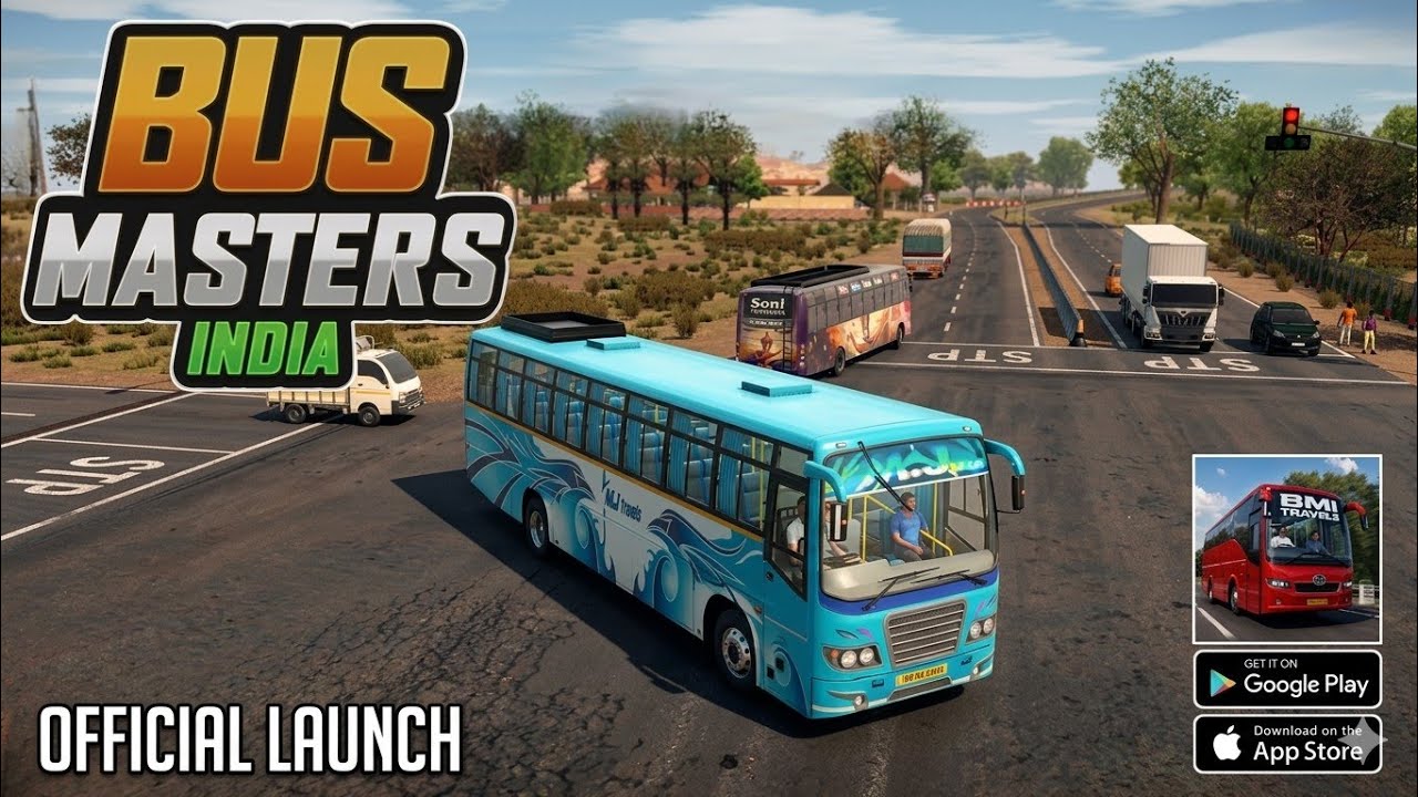 Bus Masters: India Simulator (официальный запуск) Геймплей на Android и IOS