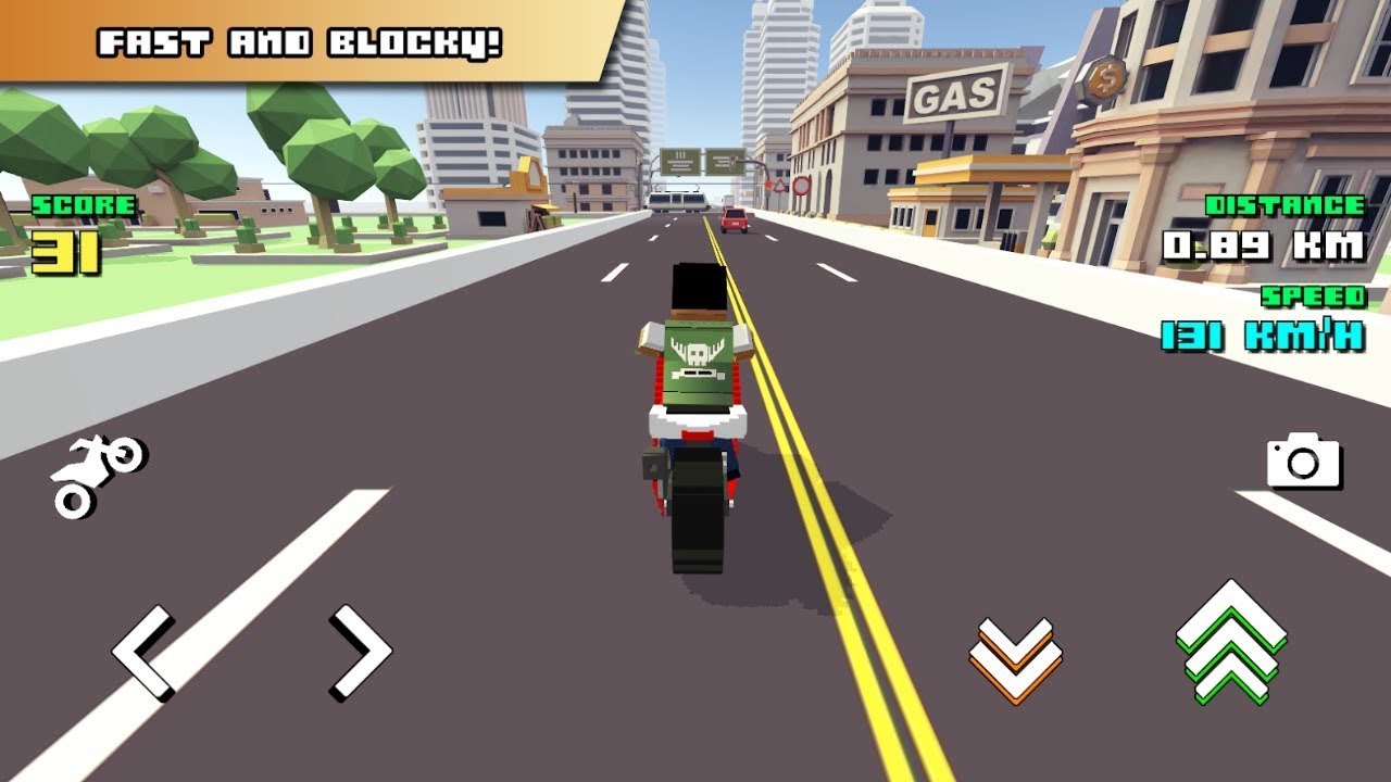 Blocky Moto Racing 🏁 Android Gameplay