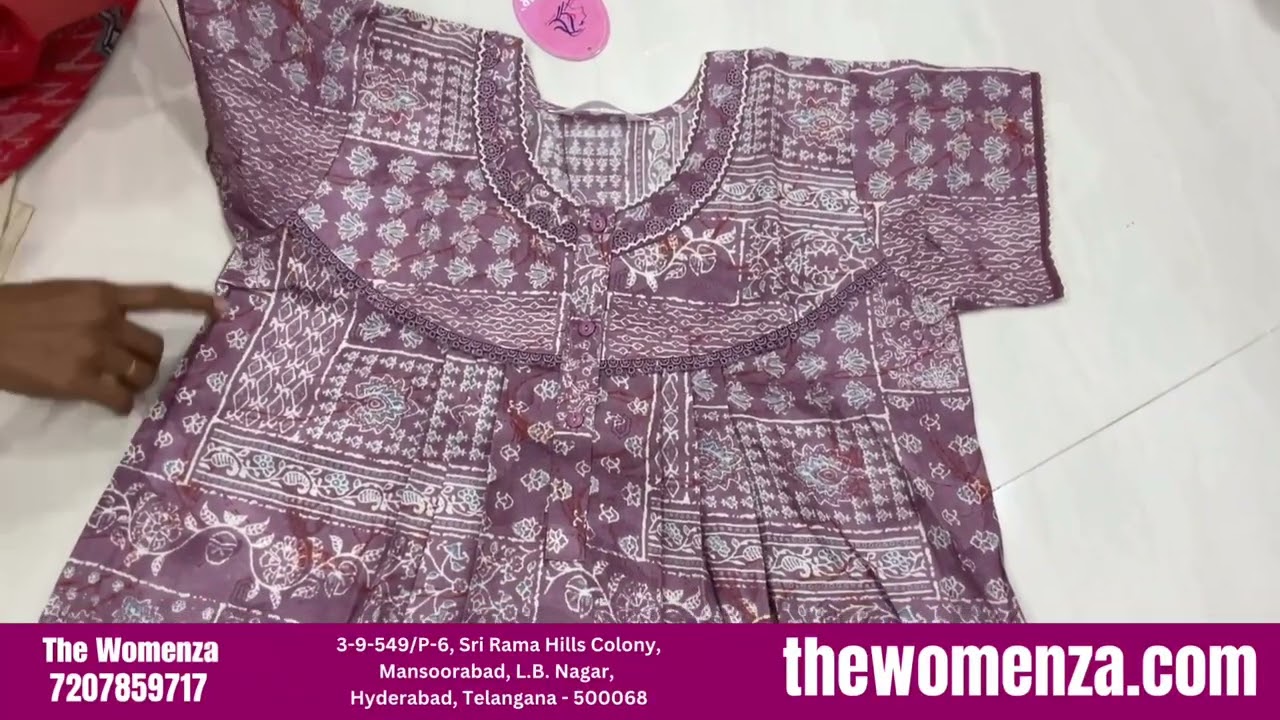 Alpine Nighties  Size M | The Womenza | Nighties Manufacturer #wholesale #trending #nighty #nighty
