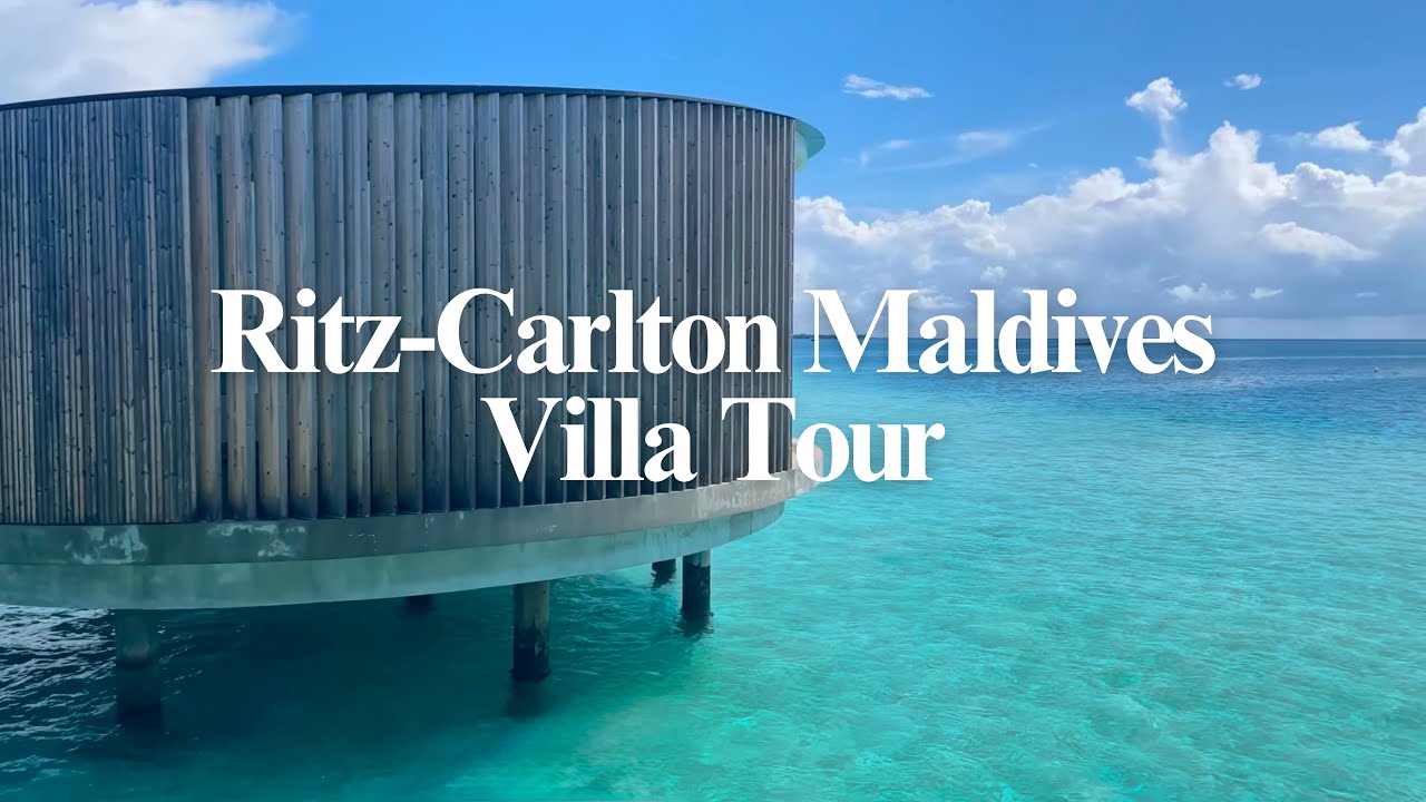 ARRIVING AT THE RITZ-CARLTON MALDIVES, FARI ISLANDS | LUXURY RESORT | LAGOON/WATER VILLA TOUR 🌺🐚🌊