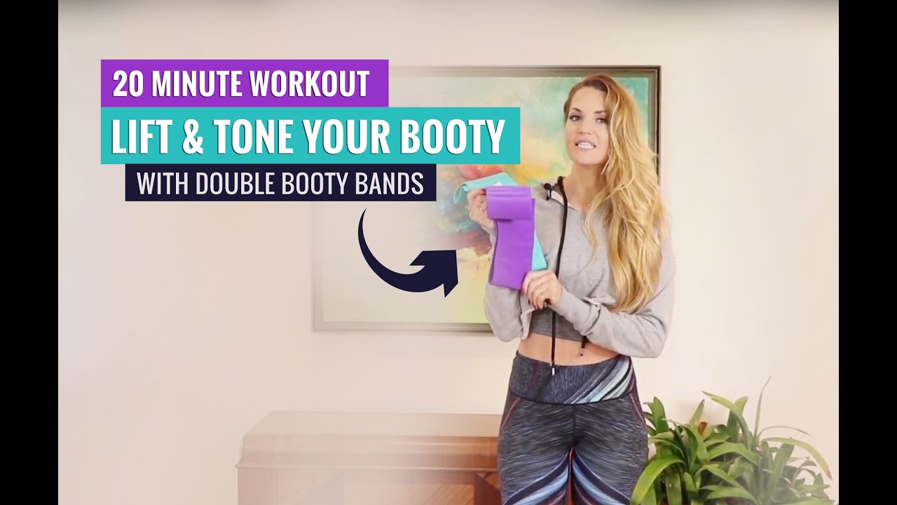 LIFT & TONE YOUR BOOTY || 20 Min Double Booty Band Workout!