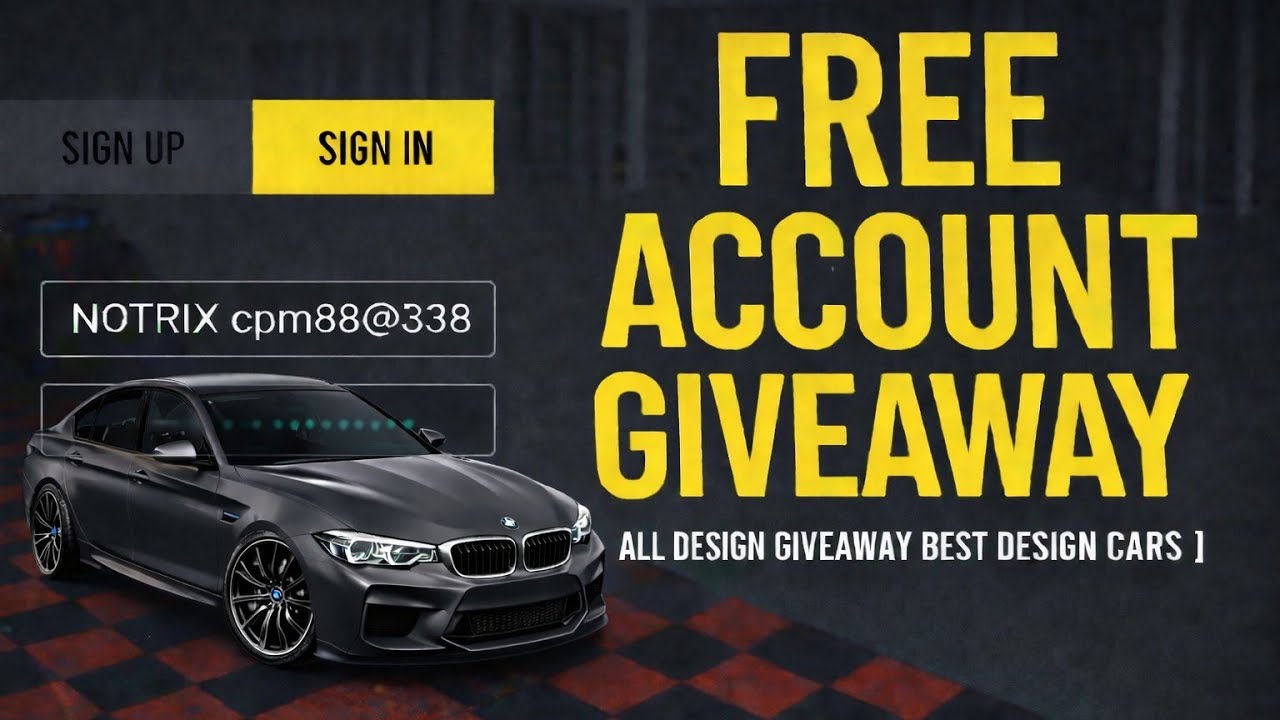 🎁 FREE CPM ACCOUNTS GIVEAWAY 😱 | UNLIMITED CARS 💎 | REAL & LEGIT 🎮”