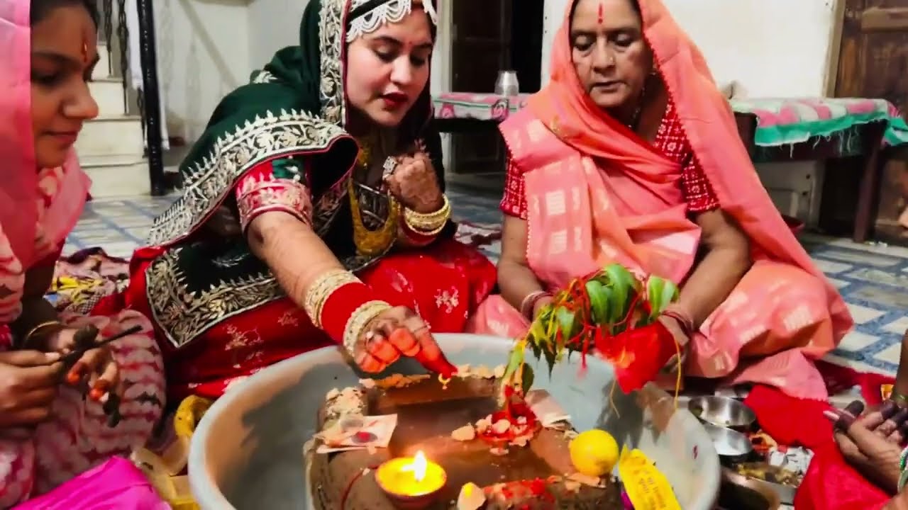 My Teez Look❤️ Rajasthani Teej Tyohar Pooja😍