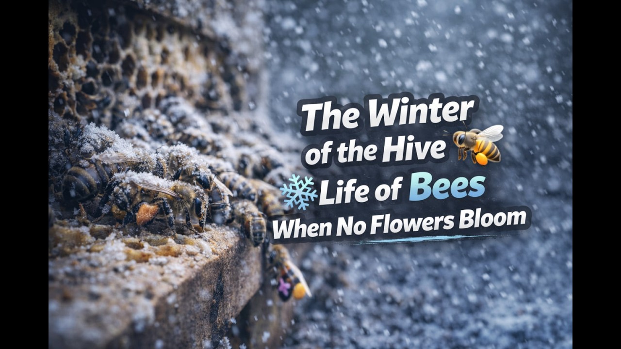 “The Winter of the Hive ❄️🐝 | Life of Bees When No Flowers Bloom”