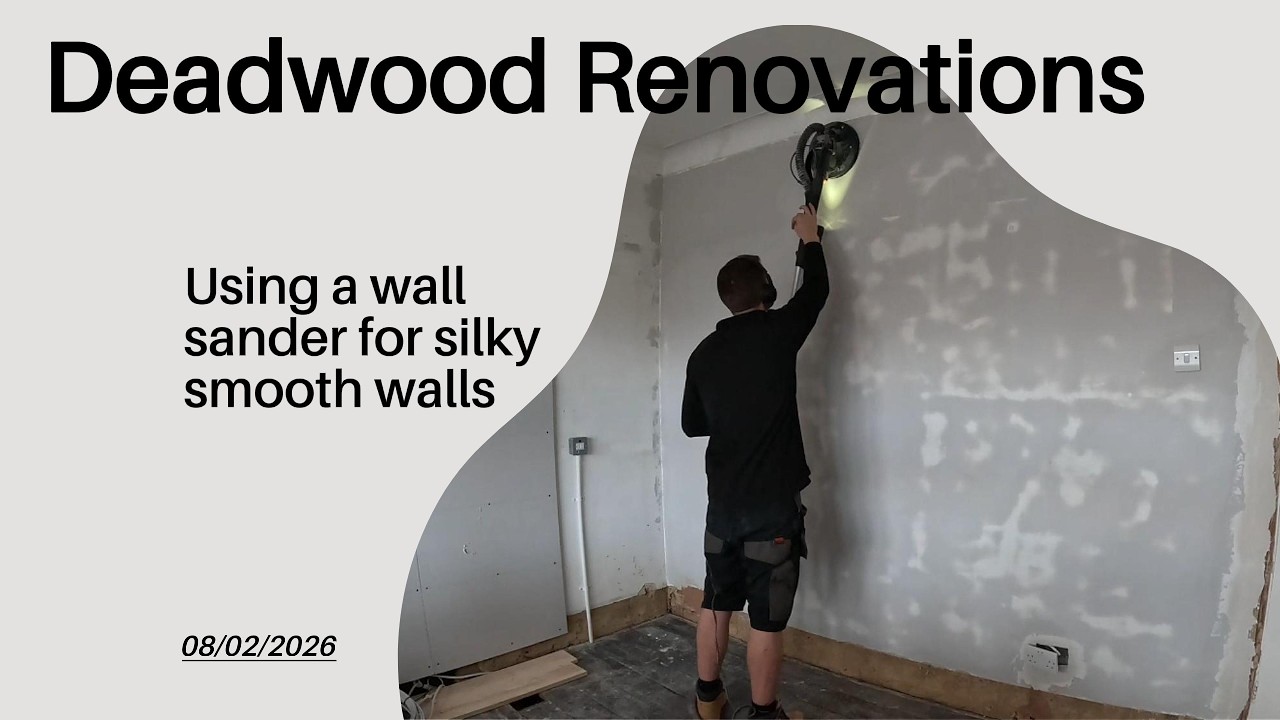 Using My Evolution Wall Sander To Prep The Wall For Paint!