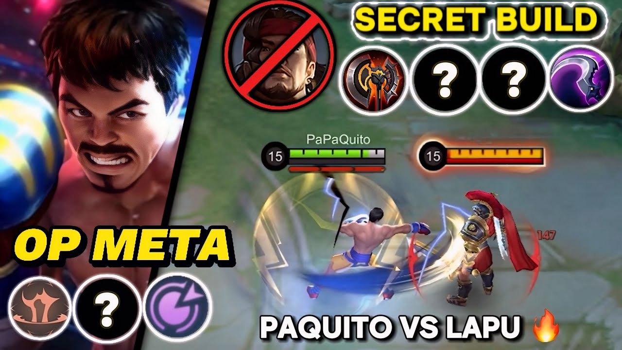 BROKEN SECRET BUILD Paquito vs Lapu Lapu 🔥 | OP META Build + Emblem Reveal MLBB