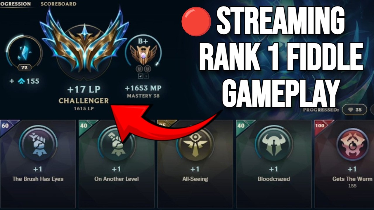 Rank 1 fiddle 🌍 TOP lane gameplay !coaching