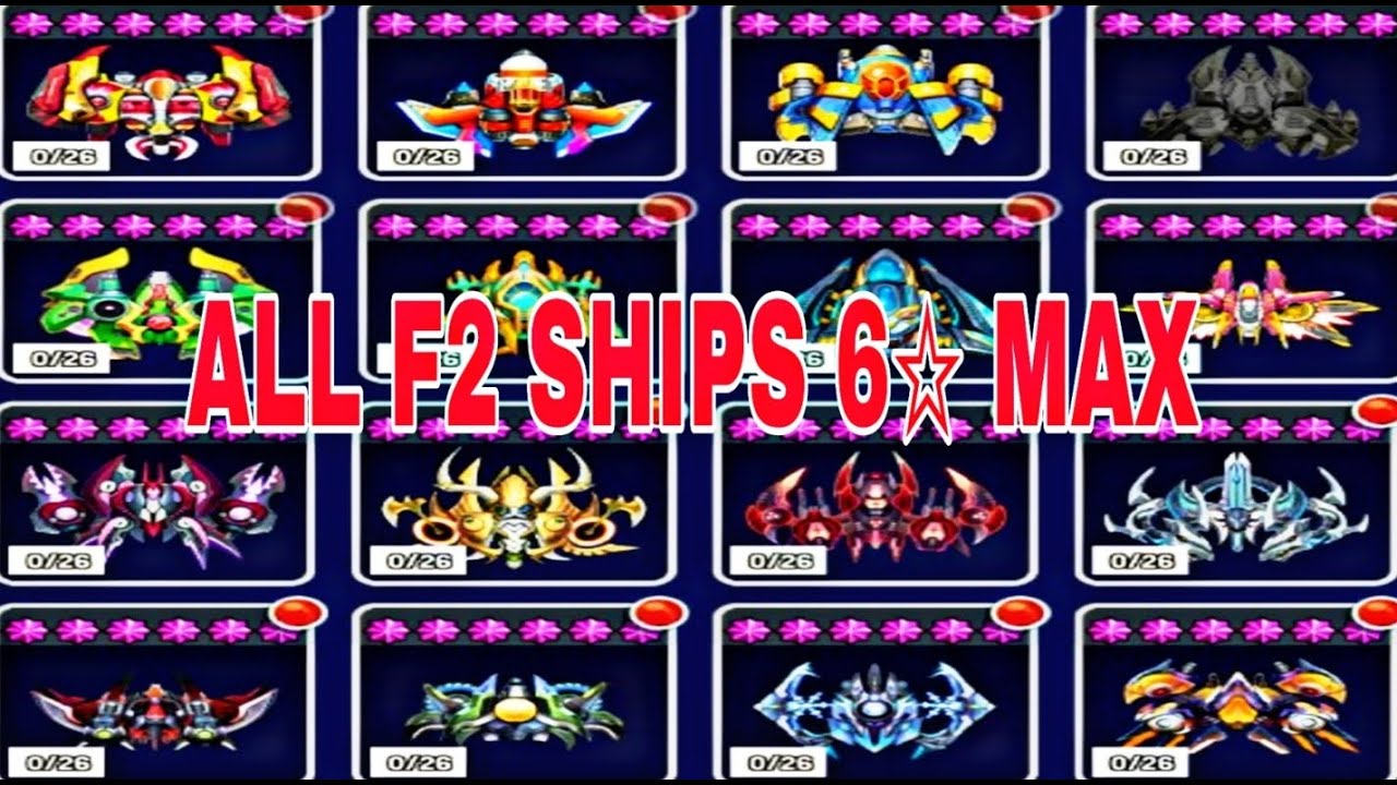 Space Shooter All F2 Ships Max Live gameplay 2024 | Brown2k2gaming