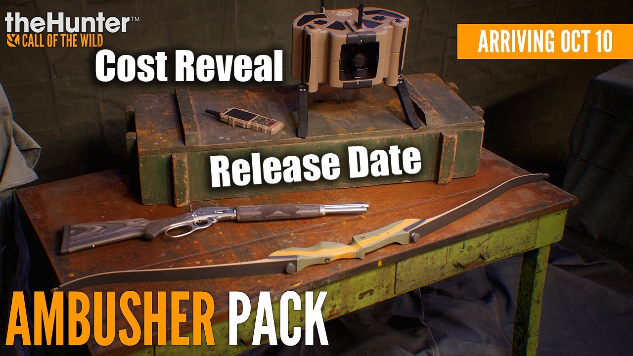 theHunter: Call of the Wild - Ambusher Pack & New Cosmetics DLC Release Date & Cost
