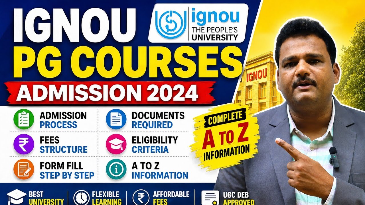 IGNOU PG Admission 2026 | All PG Courses, Fees, Eligibility, Documents & Admission Process #ignou .