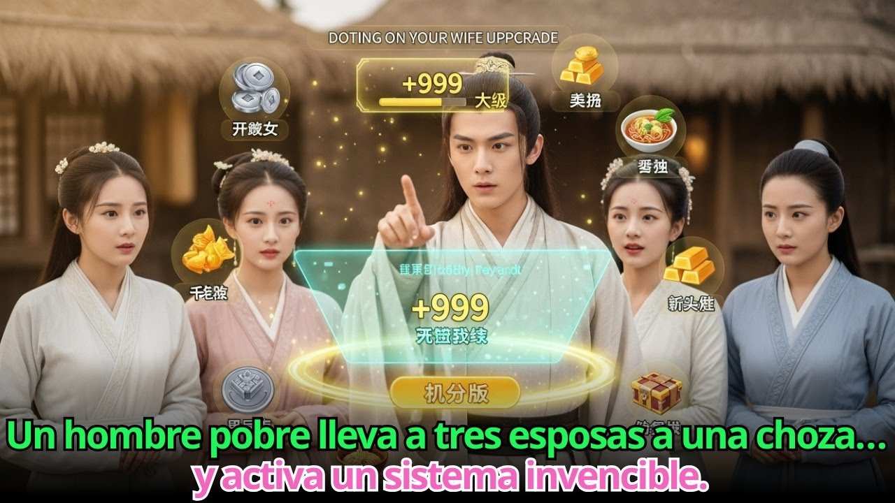 Un hombre pobre lleva a tres esposas a una choza… y activa un sistema invencible.