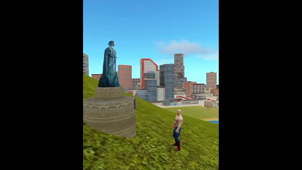Rope Hero Vice Town Statue Secret powers🗿✨ | Rope Hero Vice Town #shorts