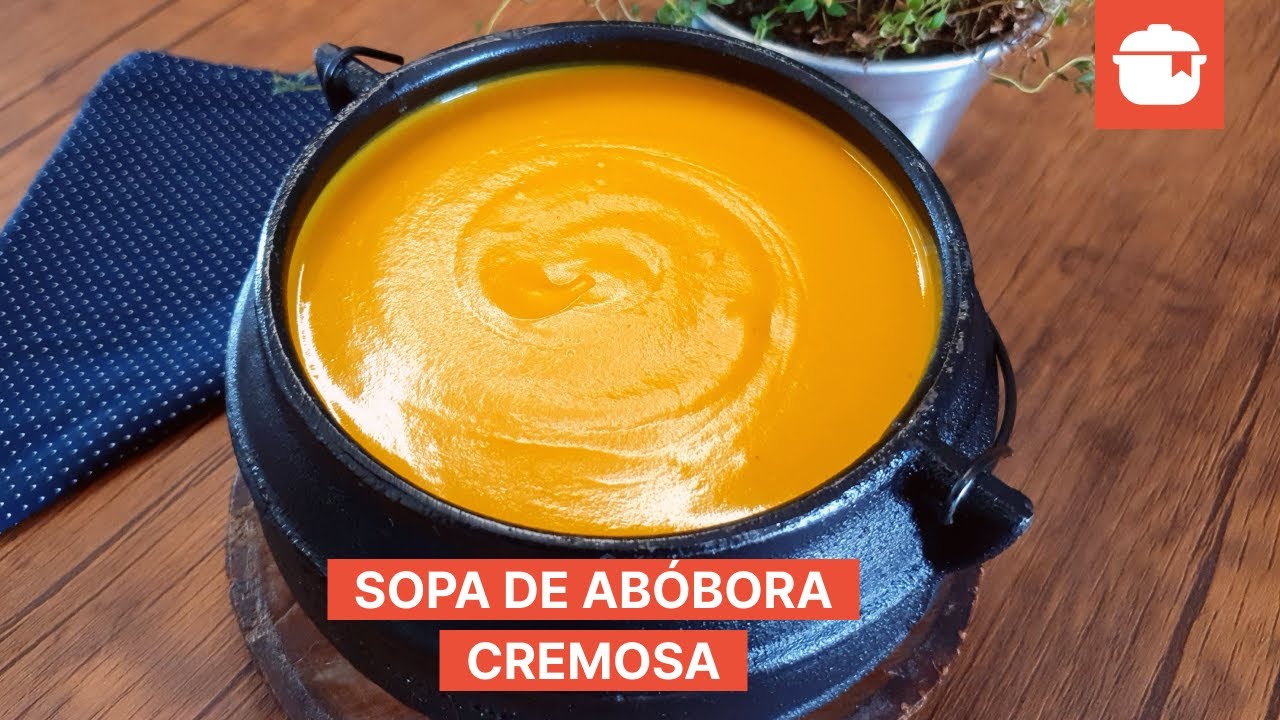 Sopa de abóbora cremosa