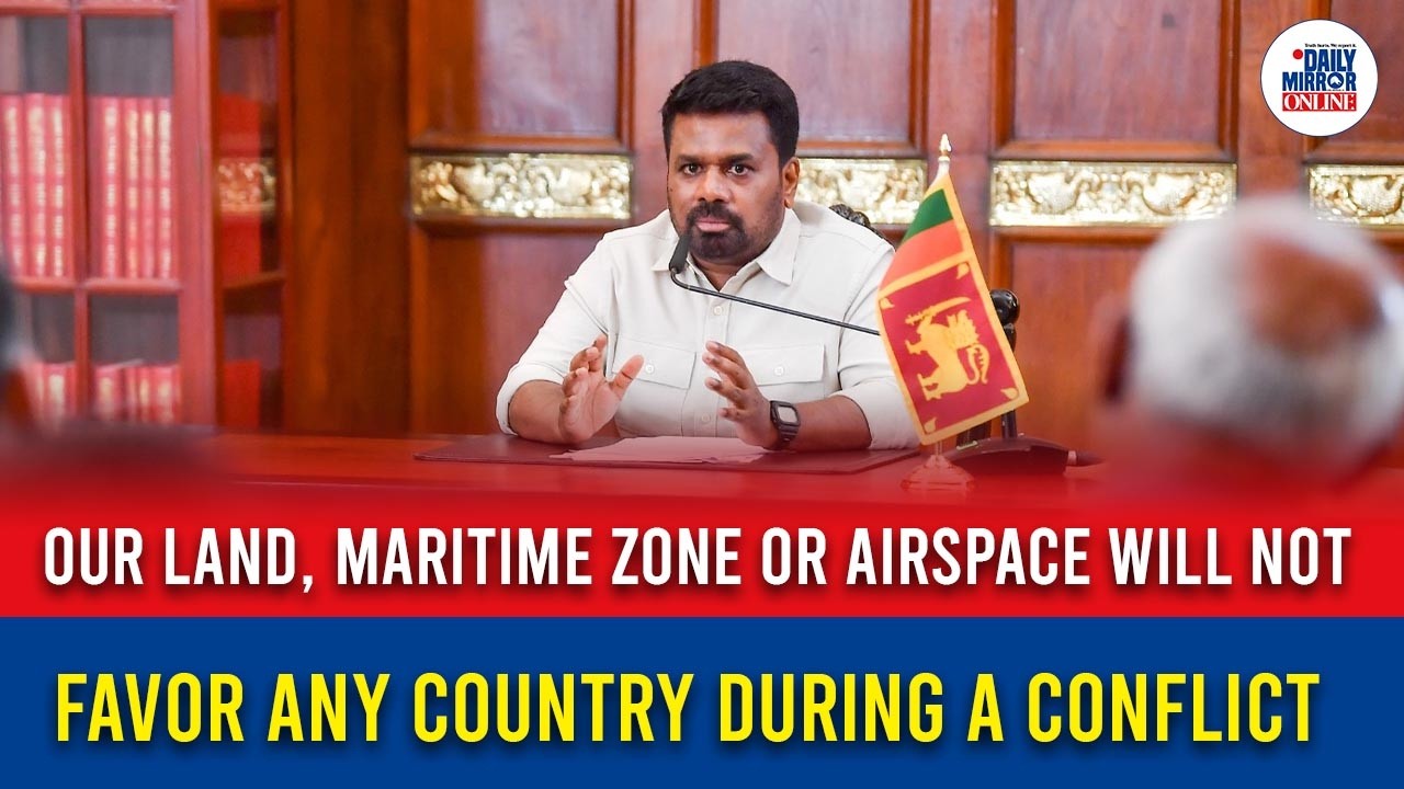 Our land, maritime zone or airspace will not favor any country during a conflict
