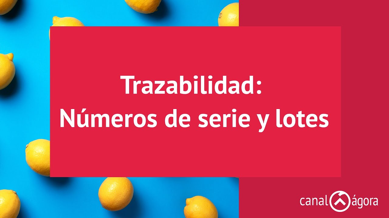 Trazabilidad:  Números de serie y lotes