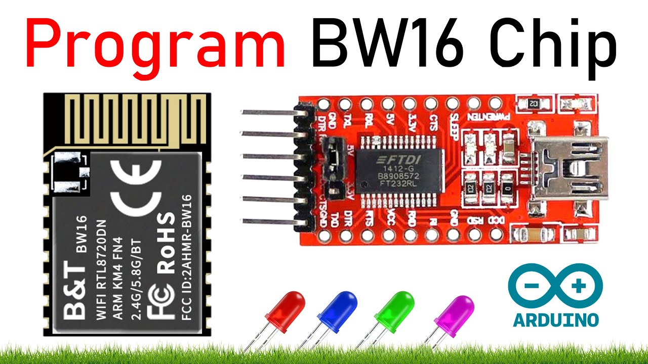 How to Program Raw BW16 RTL8720DN 2.4GHz/5GHz Chip using Arduino IDE | Full Setup + Circuit Tutorial
