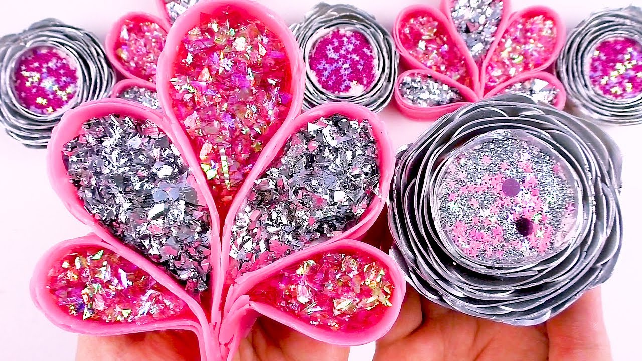Oddly Satisfying ASMR video★Crushing soap boxes with starch and glitter★Relaxing sounds