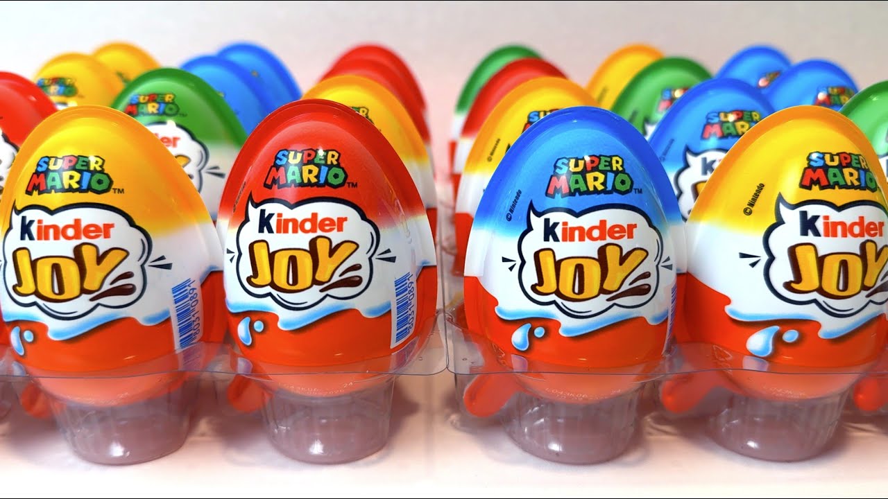 No talking ASMR Unboxing - Super Mario Kinder Joy Eggs